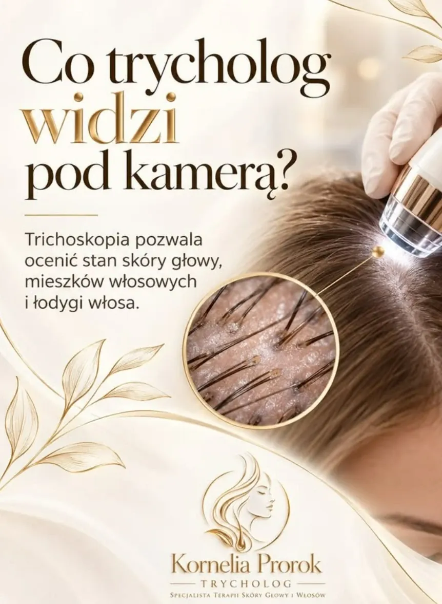 Trichoskopia — badanie skóry głowy kamerą w powiększeniu